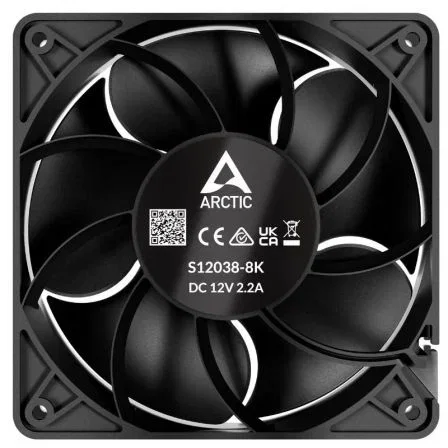 Arctic S12038-4K Ventilador PC 3 Pack Negro 3 Piezas